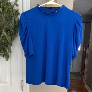 NWT Blue CeCe blouse